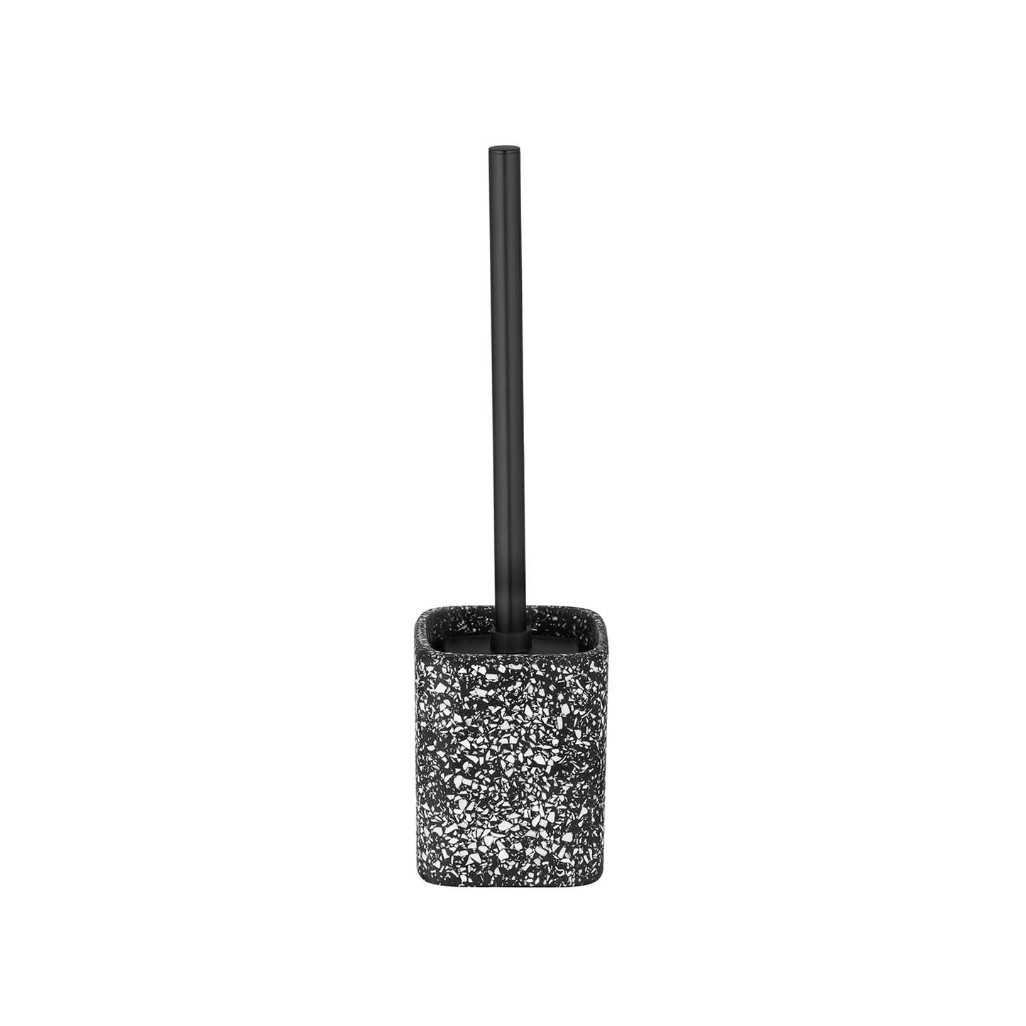 immagine-2-wenko-set-da-bagno-terrazzo-nero-portaspazzola-ean-4008838324271