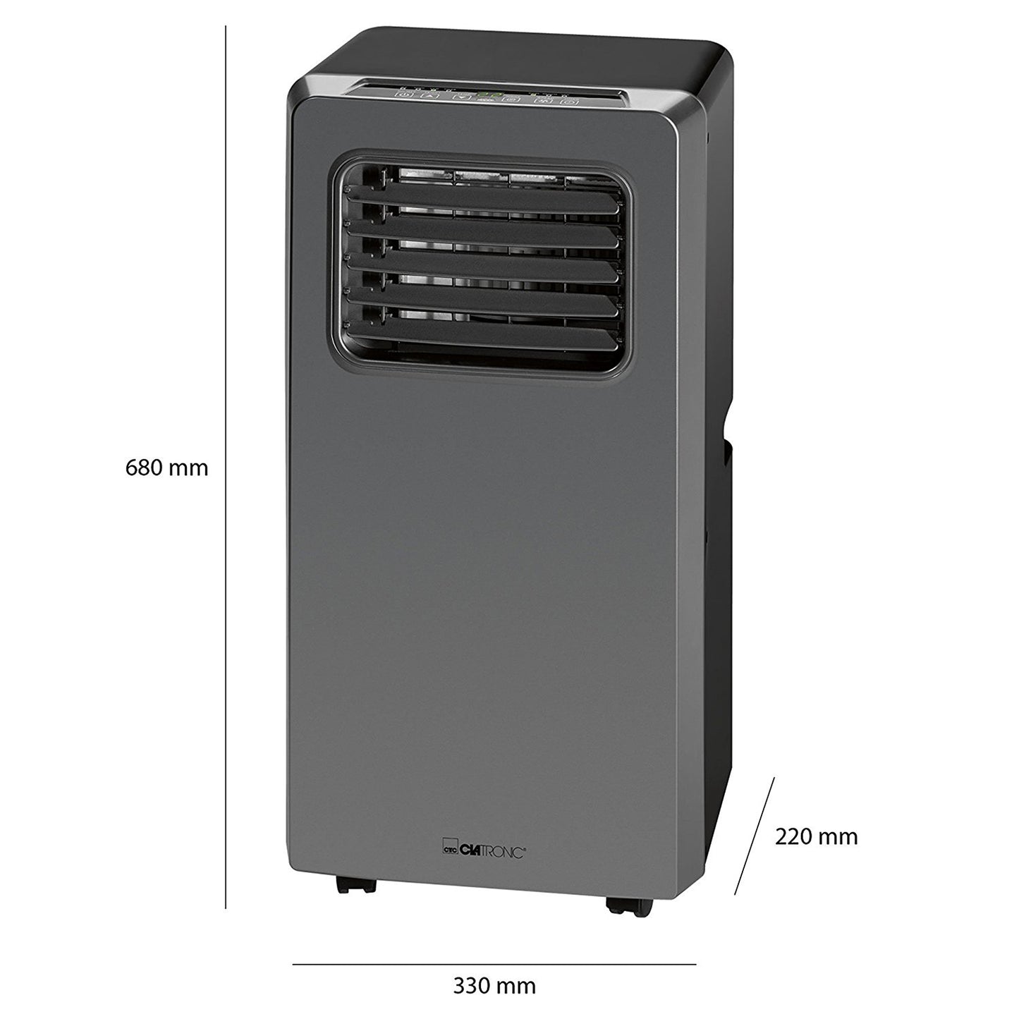 immagine-3-clatronic-condizionatore-portatile-8000-btu-con-display-nero-cl-3672-ean-4006160638080