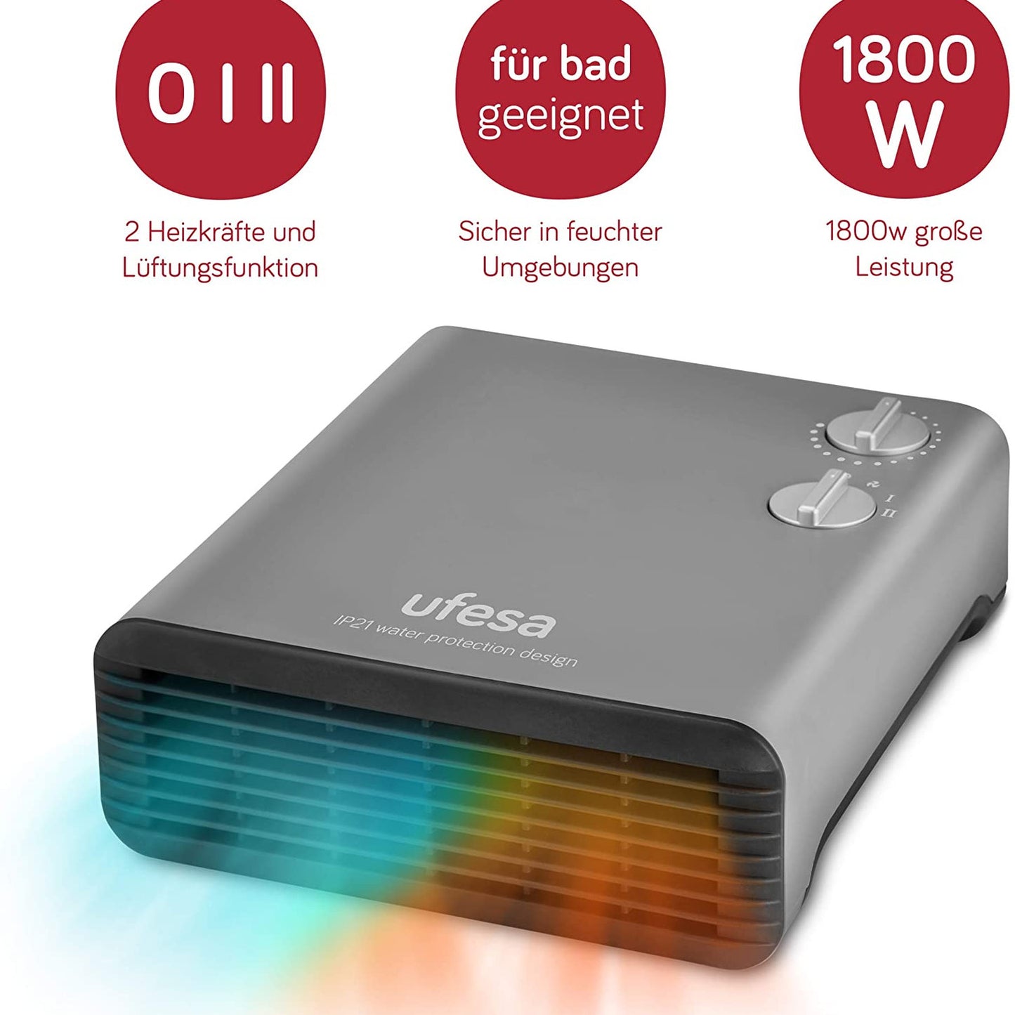 immagine-3-ufesa-termoventilatore-orizzontale-scaldino-1800w-cp1800ip-ean-8422160045905