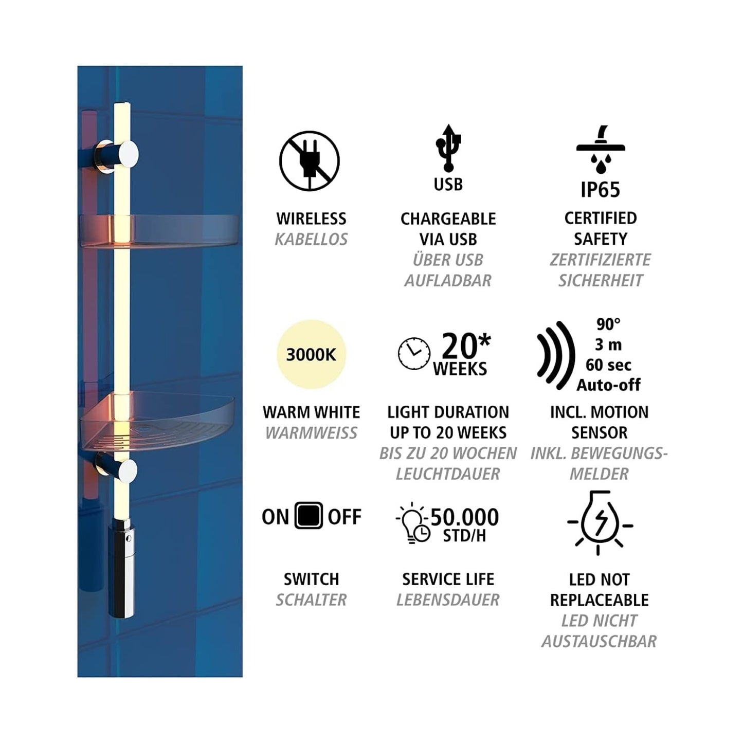 immagine-4-wenko-angolare-doccia-a-2-ripiani-con-illuminazione-led-con-azionamento-a-sensore-di-movimento-74-cm-ean-4008838331460