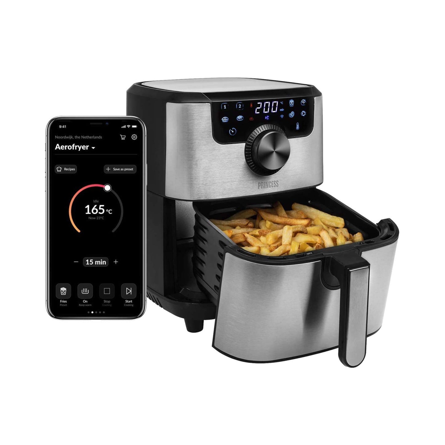 immagine-8-princess-friggitrice-ad-aria-smart-in-acciaio-inossidabile-1500w-45l-ean-8713016091123