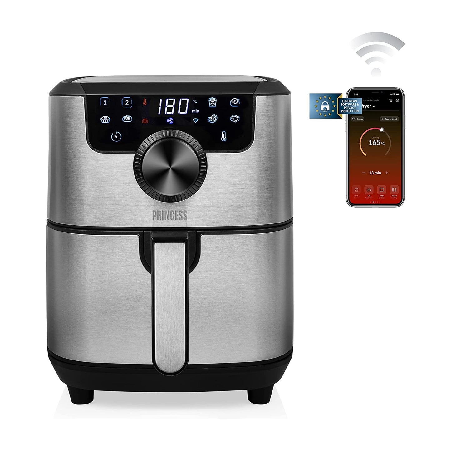 immagine-9-princess-friggitrice-ad-aria-smart-in-acciaio-inossidabile-1500w-45l-ean-8713016091123
