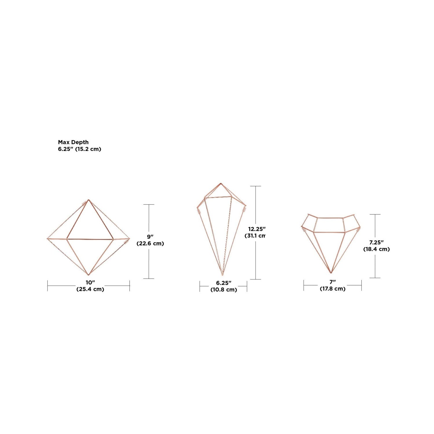 immagine-10-umbra-set-6-fioriere-decorative-da-parete-prisma-rame-ean-028295456463
