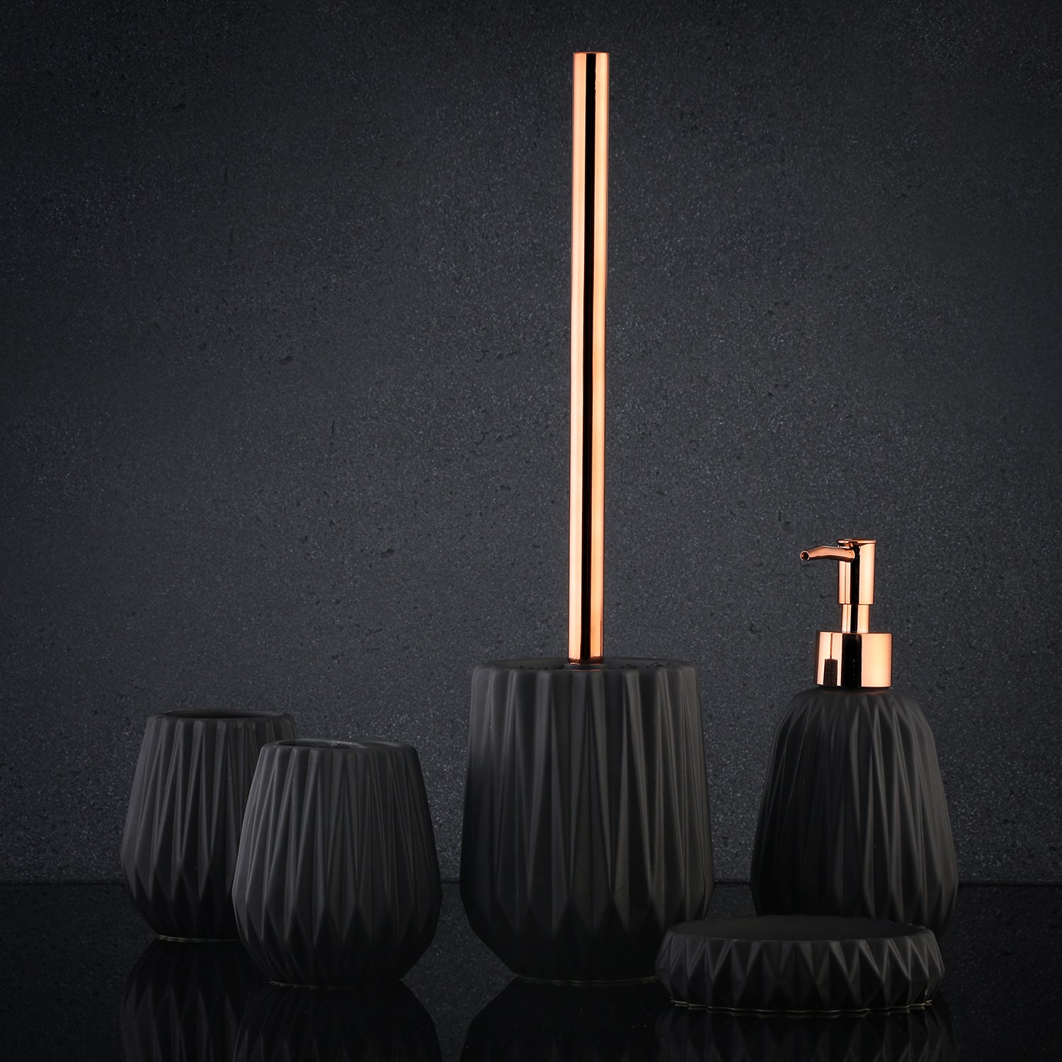 immagine-2-axentia-bicchiere-portaspazzolini-10cm-chicago-nero-ean-4005437200579