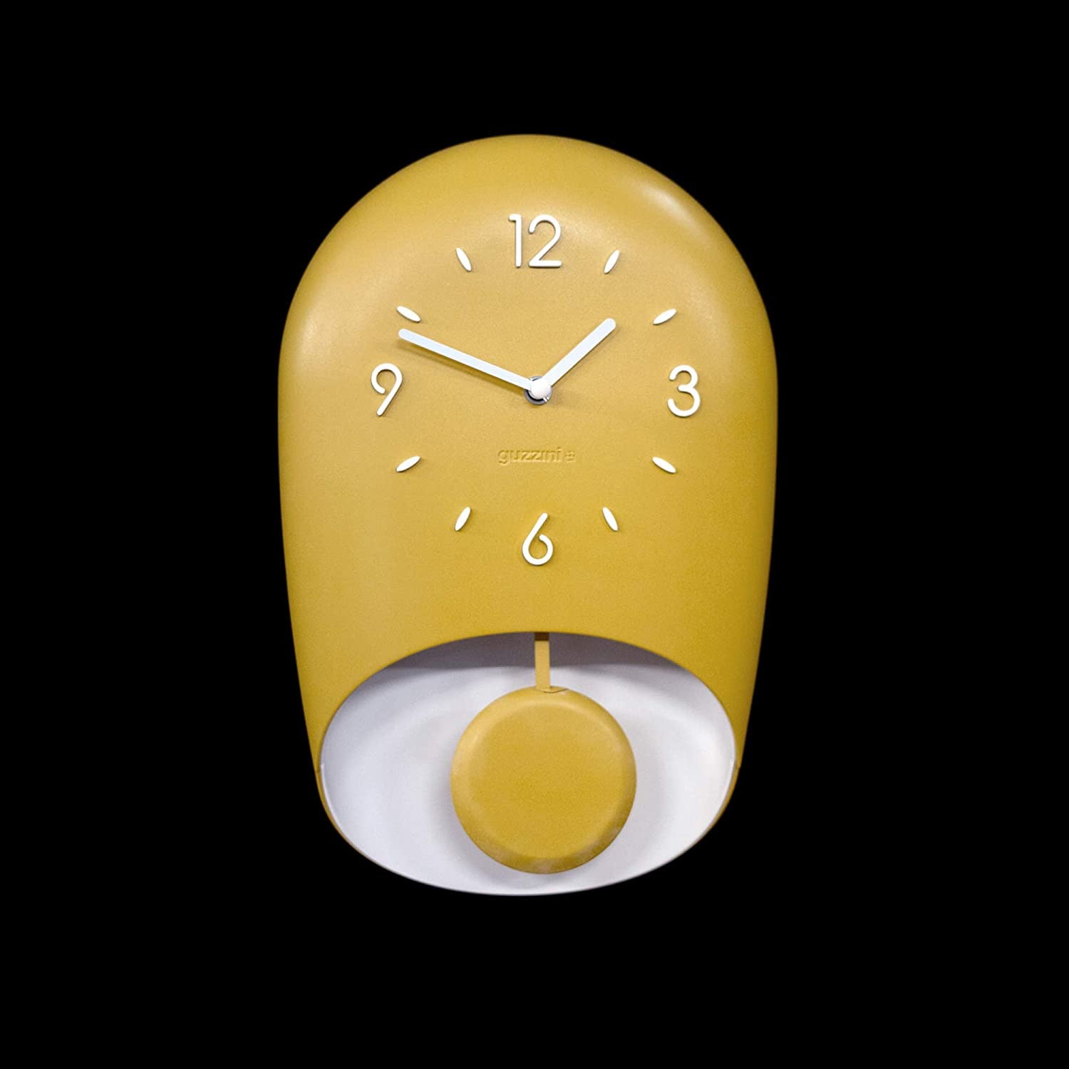 immagine-2-guzzini-orologio-da-parete-con-pendolo-bell-giallo-ean-8008392322344