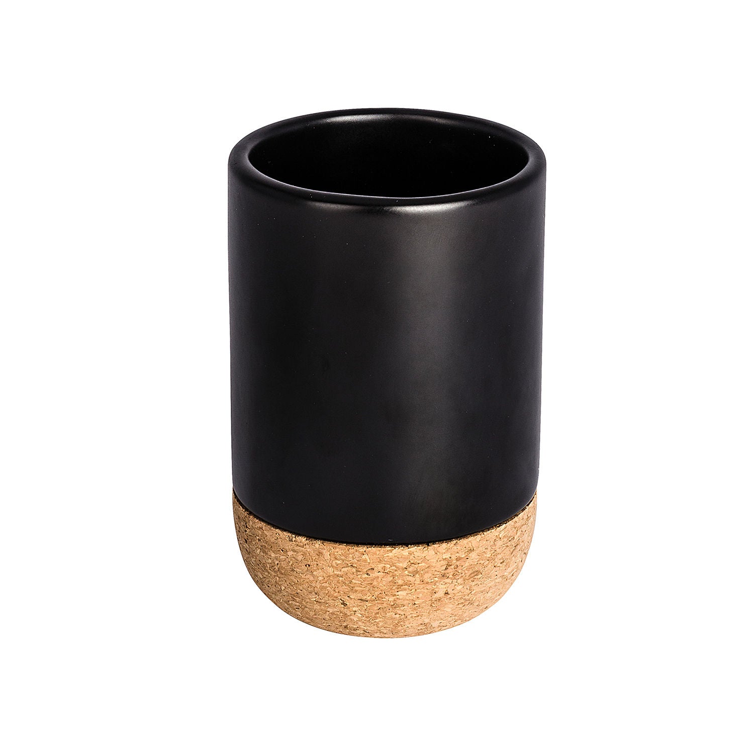 immagine-2-wenko-bicchiere-portaspazzolini-corc-nero-ceramica-ean-4008838165355