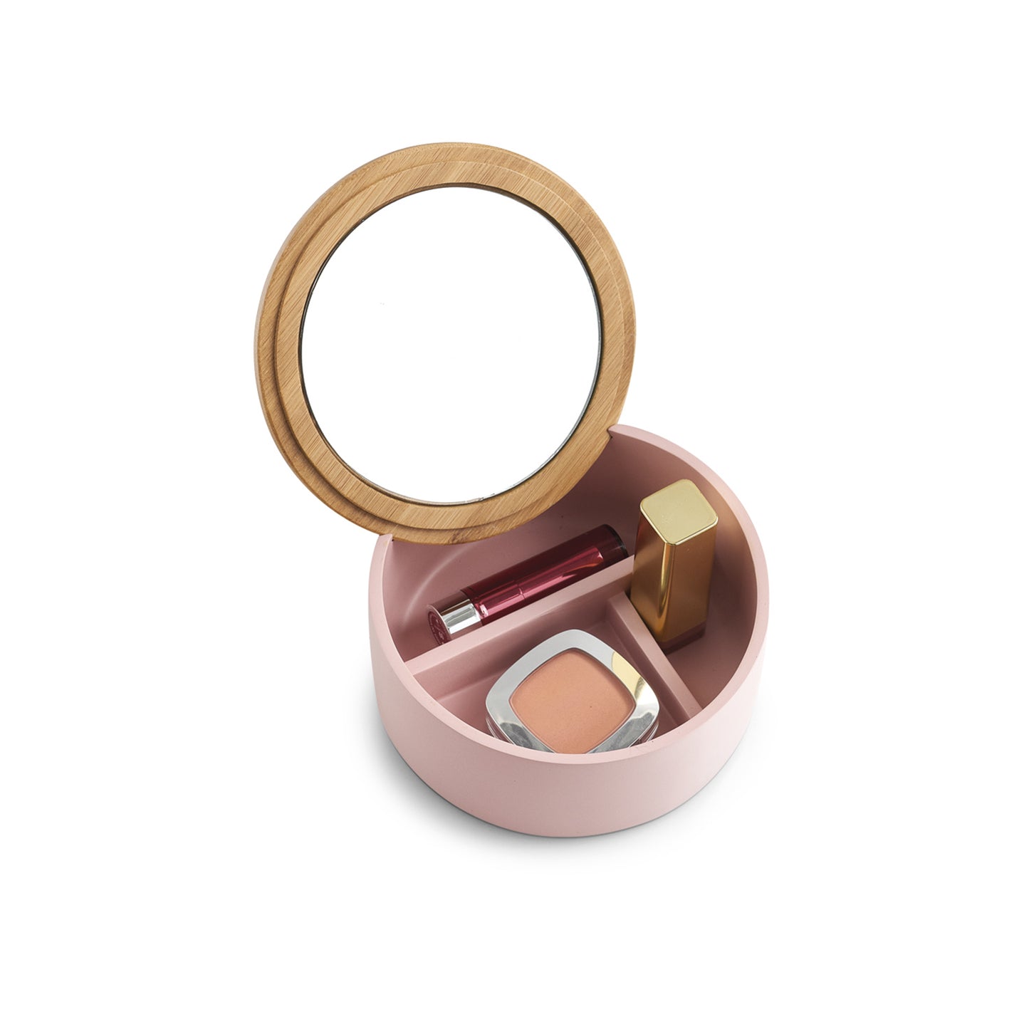 immagine-2-zeller-specchio-portagioie-m-rotondo-in-poliresina-rose-ean-4003368187358