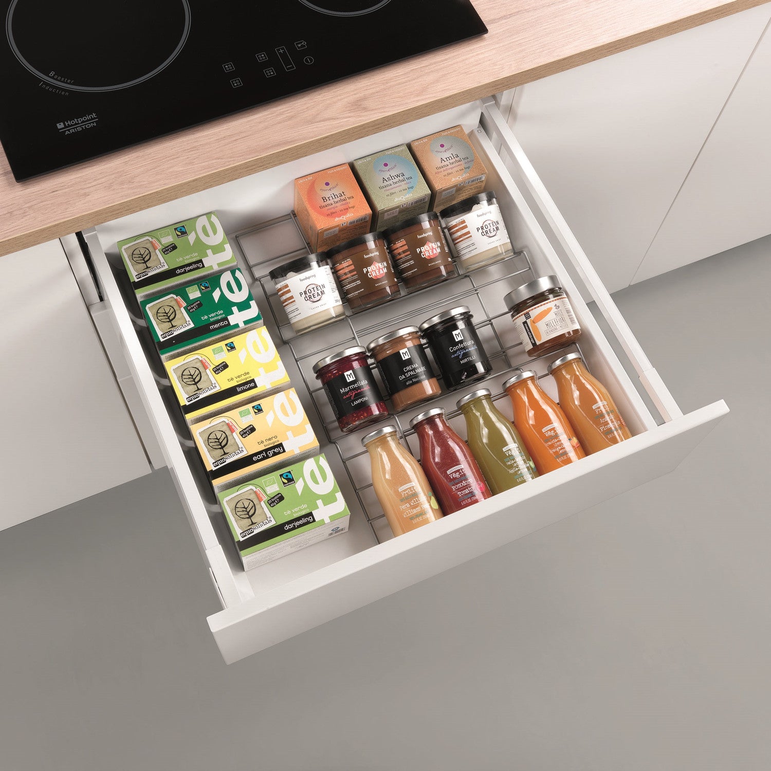 Set 2 Extendable Drawer Spice Racks Cm 26/51x47x 3 Polytherm x-Pand –  Avilia Home