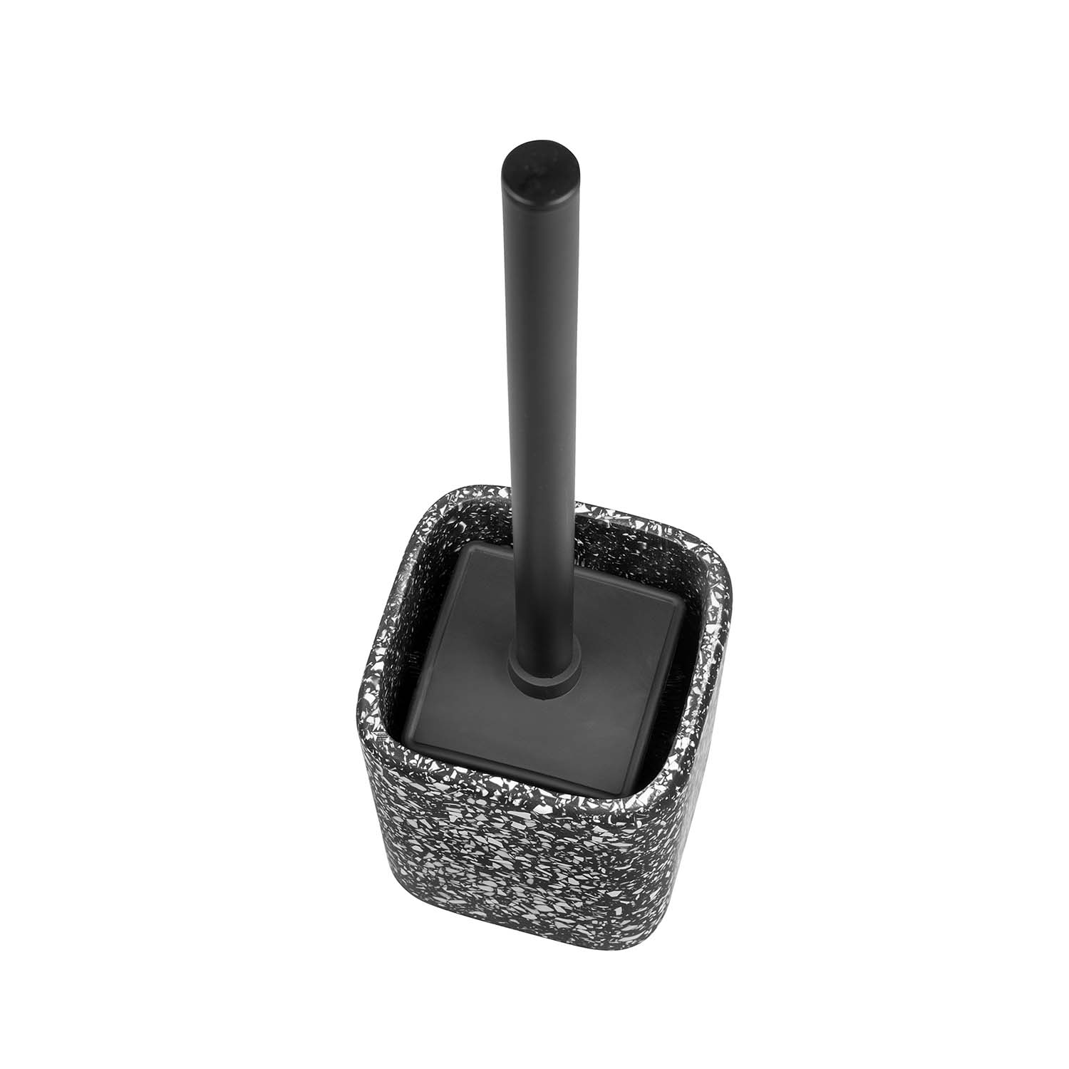 immagine-3-wenko-set-da-bagno-terrazzo-nero-portaspazzola-ean-4008838324271