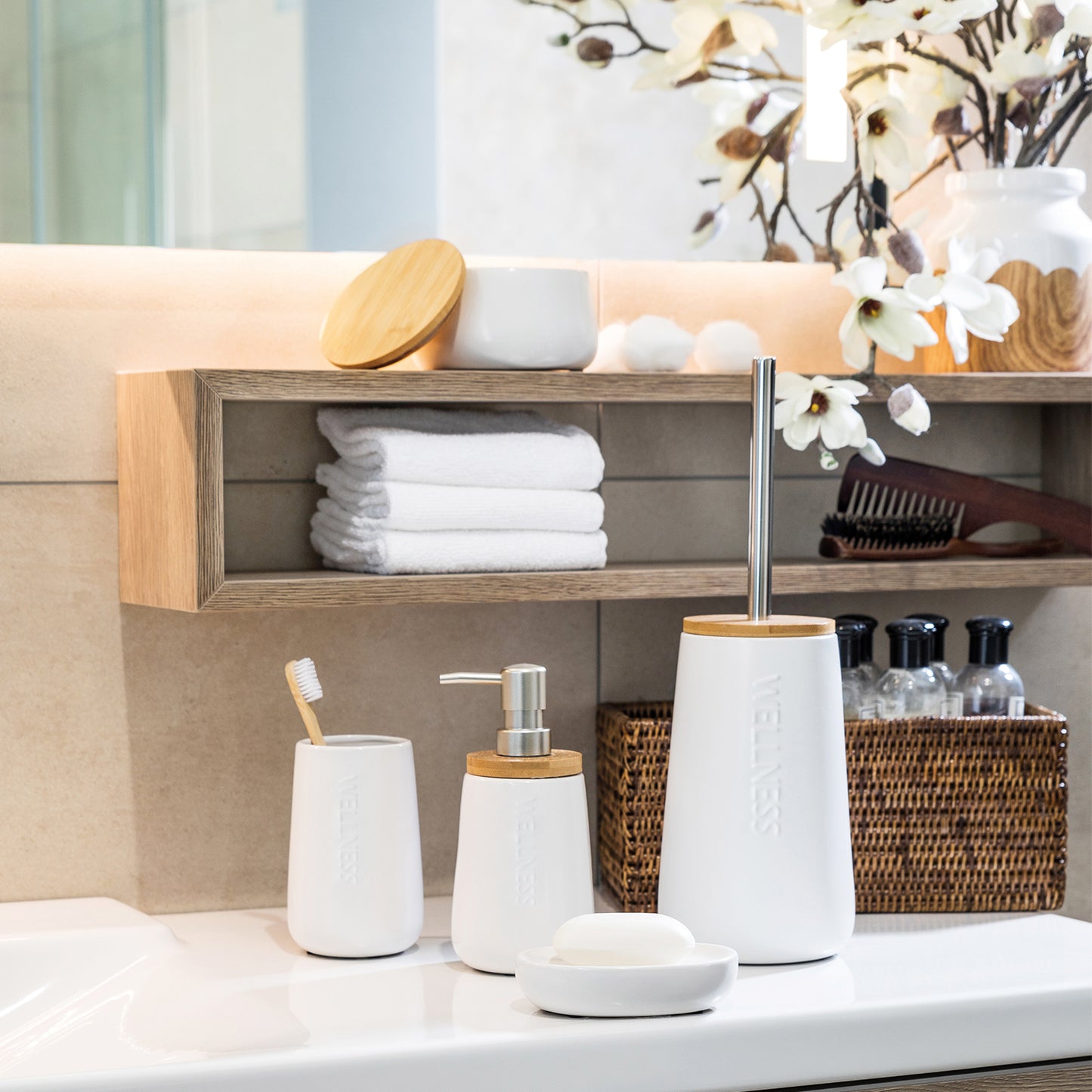 immagine-4-axentia-contenitore-da-bagno-con-coperchio-bonja-bianco-ean-4005437201088