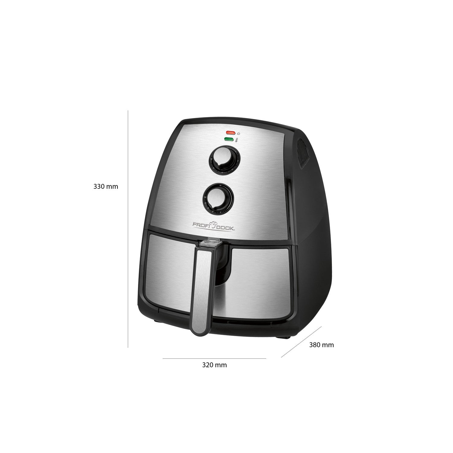 immagine-4-proficook-friggitrice-ad-aria-con-termostato-regolabile-35l-1500w-fr-1115-h-ean-4006160111156