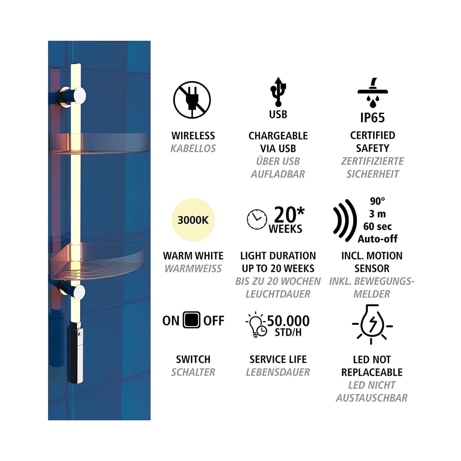 immagine-4-wenko-angolare-doccia-a-2-ripiani-con-illuminazione-led-con-azionamento-a-sensore-di-movimento-74-cm-ean-4008838331460