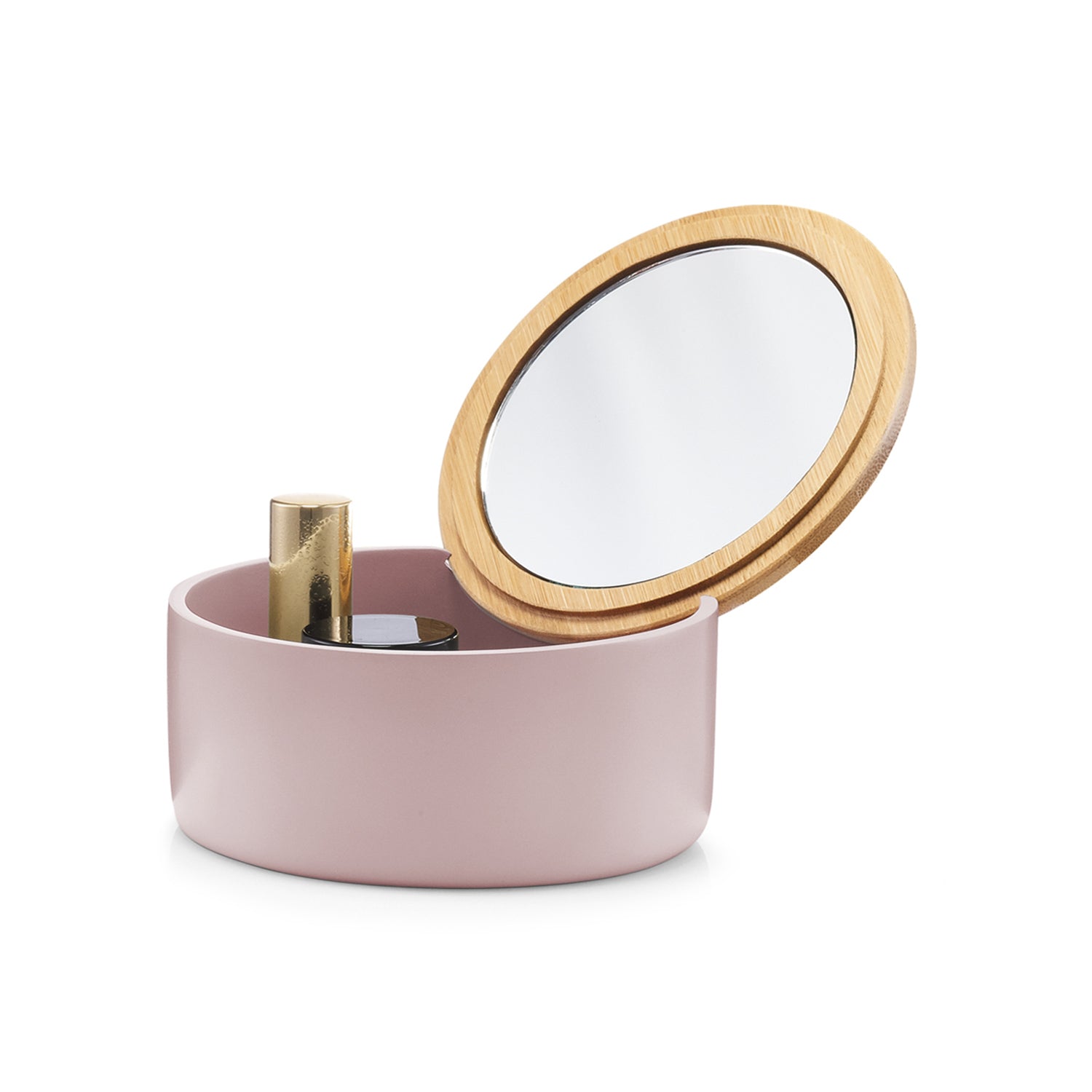 immagine-5-zeller-specchio-portagioie-m-rotondo-in-poliresina-rose-ean-4003368187358